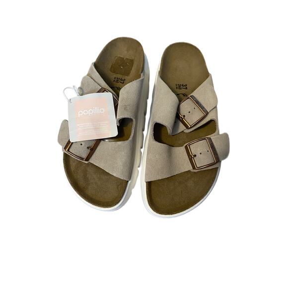 Birkenstock New w/o Box Arizona Papillio Chunky Suede Leather - Picture 1 of 5
